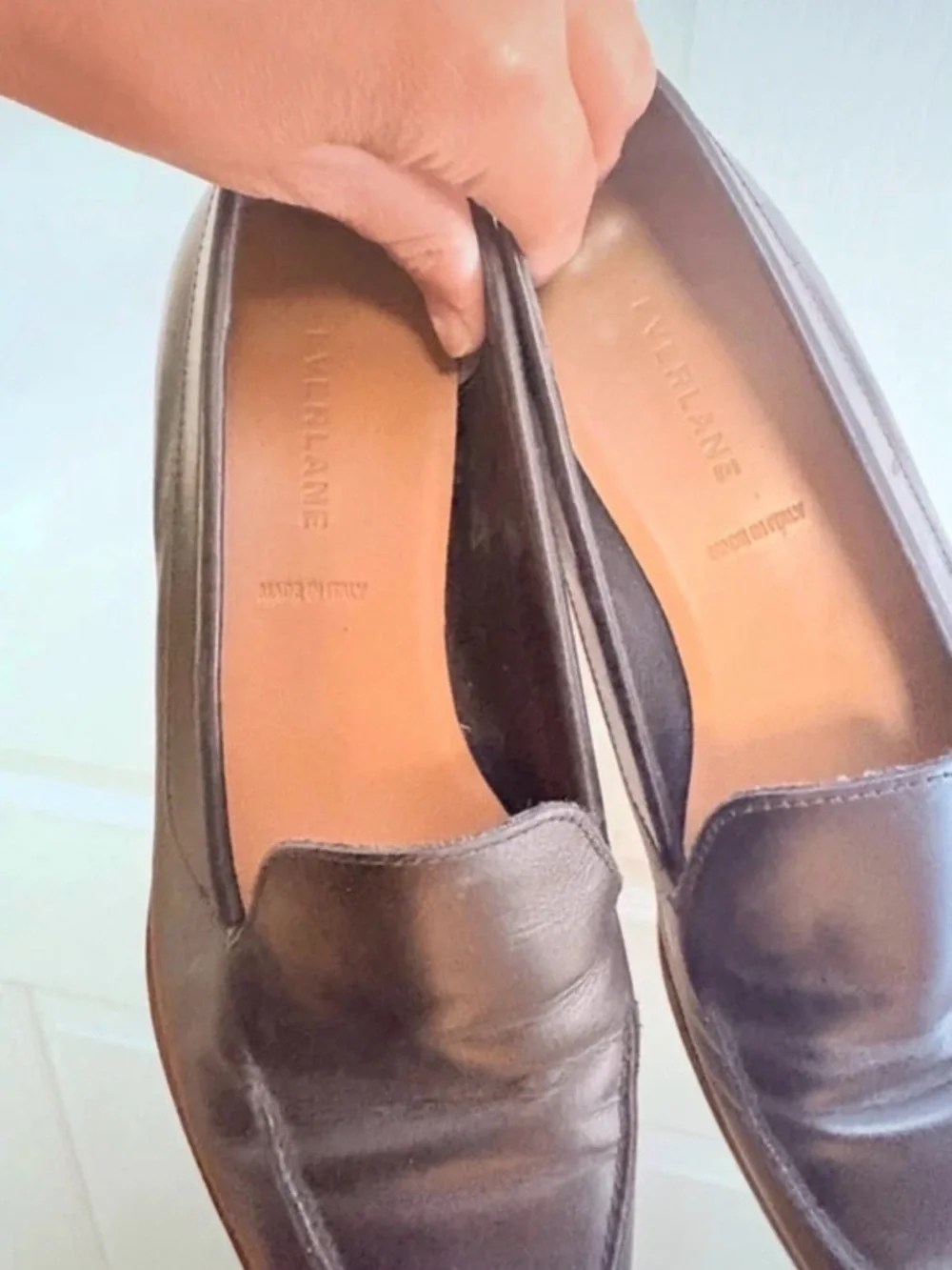 Women’s Black Leather Slip-On Loafers
